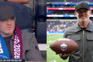 太阳报：鲁尼在热刺球场观看NFL对阵，遭到球迷嘘声对待