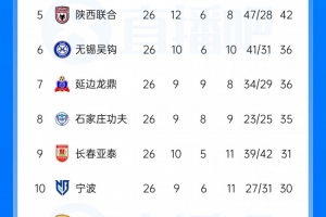 中甲联赛积分榜：广州豹提前4轮夺冠冲超，支云领先第三2分占据主动权
